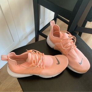 Peach Nike Air Athletic Shoes